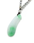 Baikalla Jewelry Jade Pendant Necklace Genuine Green Jadeite Jade Good Luck Pea Necklace