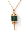 Baikalla Jewelry Gold Jadeite Necklace 18k Rose Gold Genuine Burmese Jadeite Jade Pendant Necklace - Buddha Dharma