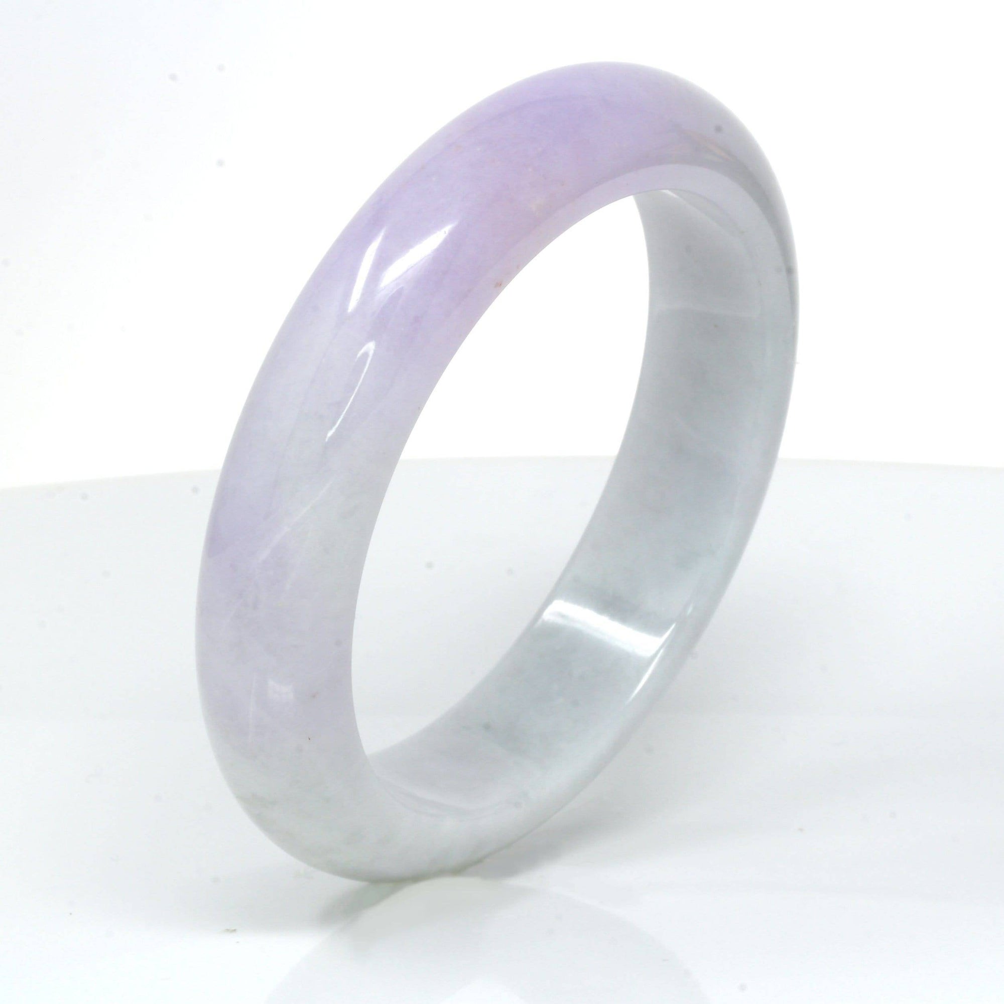 Baikalla Jewelry Jadeite Jade Bangle Bracelet Genuine Burmese Lavender Jadeite Jade Bracelet Bangle ( 58.3 mm )